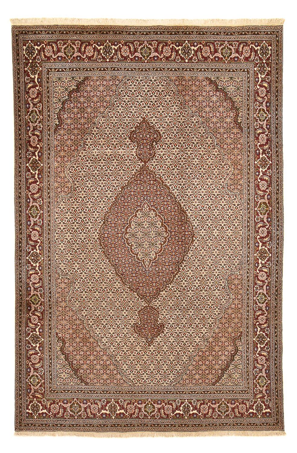 Persisk tæppe - Tabriz - Royal - 300 x 200 cm - brun