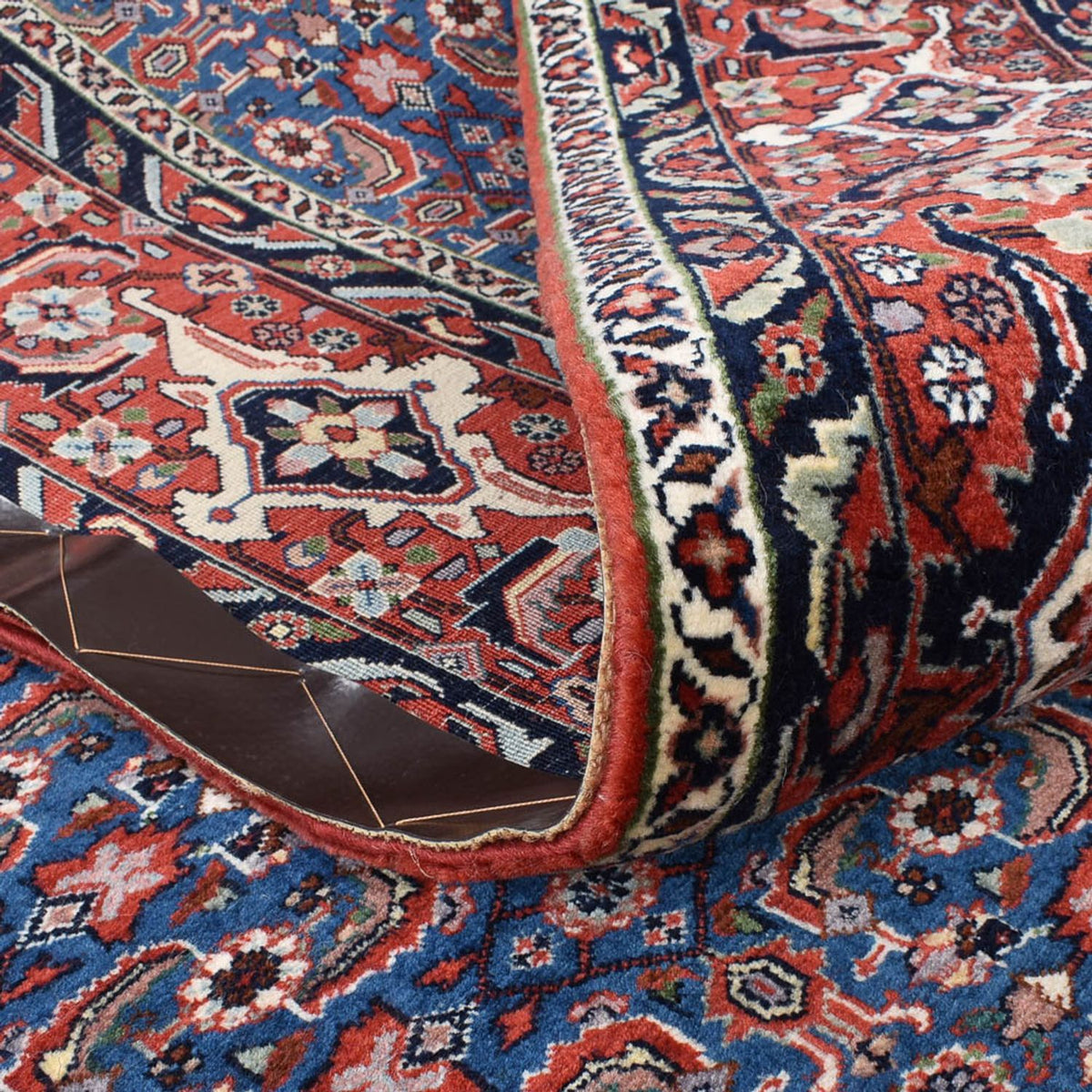 Persisk tæppe - Bijar - 246 x 201 cm - lilla