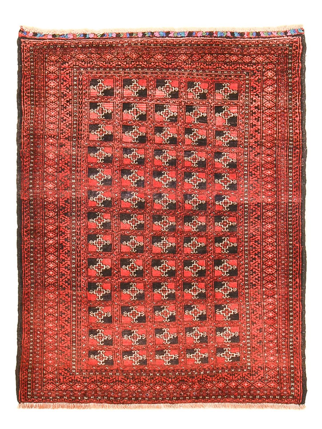 Baluch-tæppe - 124 x 95 cm - rød