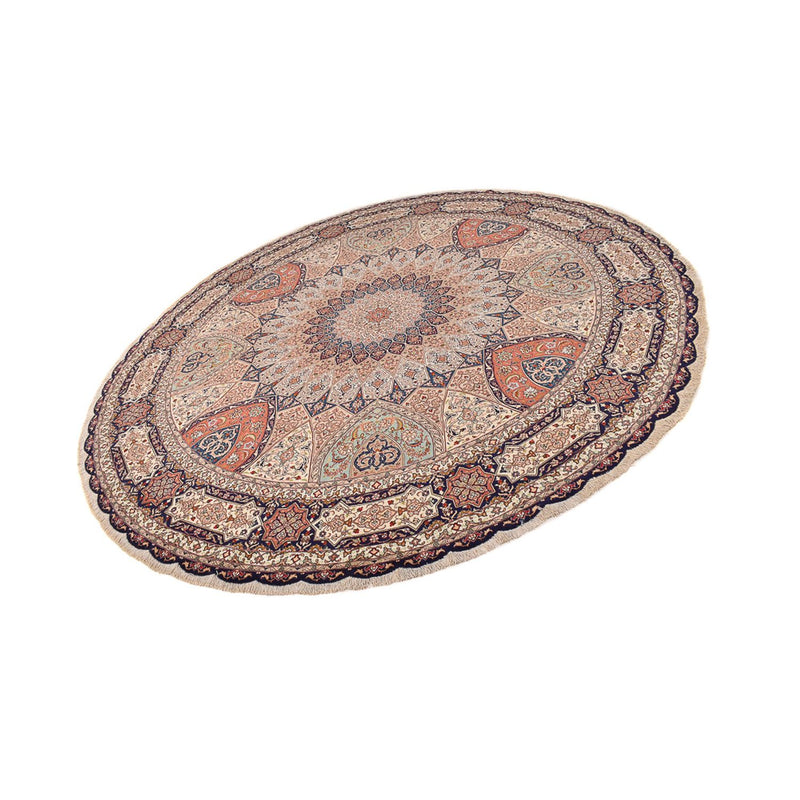 Persisk tæppe - Tabriz - Royal rundt  - 312 x 312 cm - beige