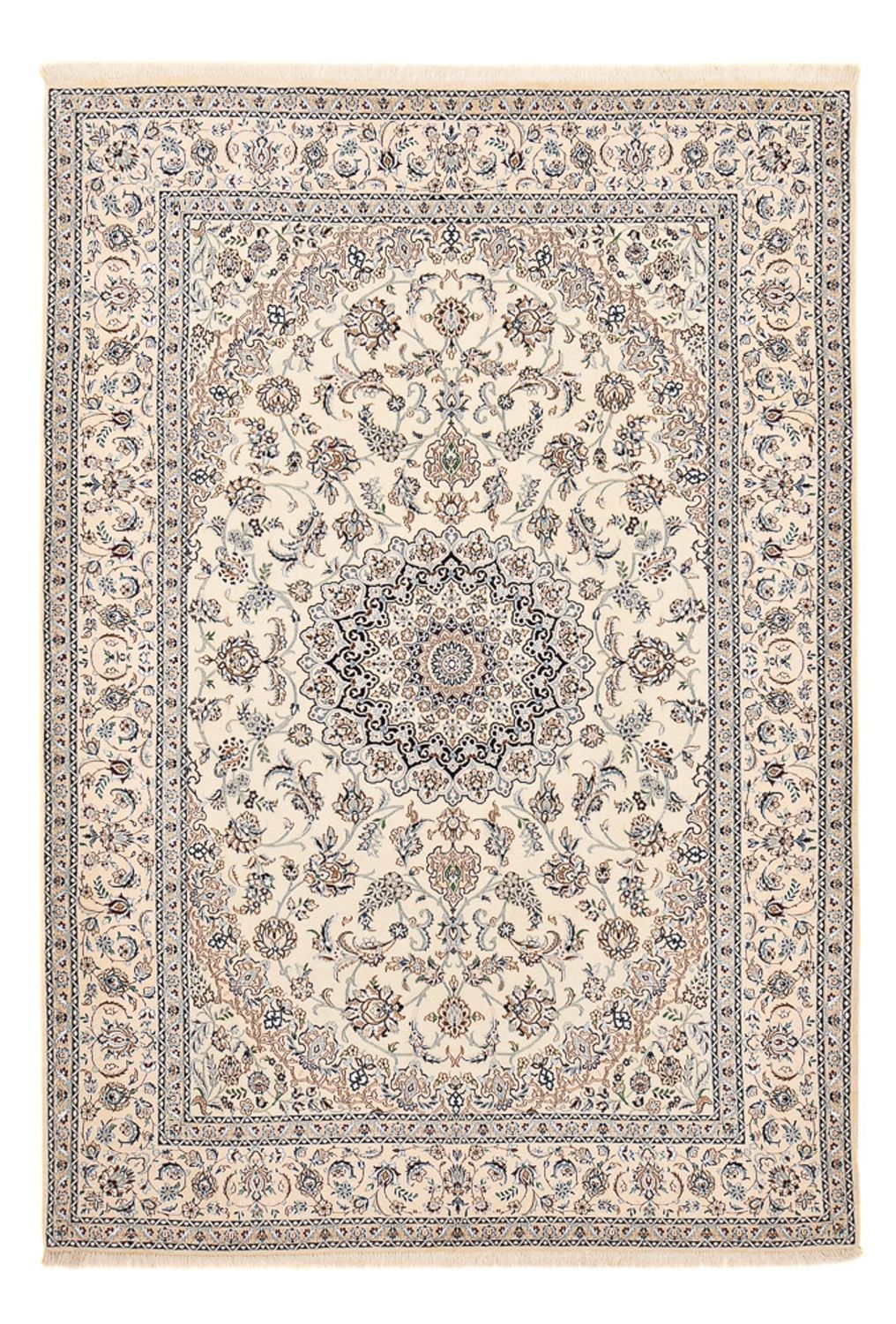 Persisk tæppe - Nain - Premium - 292 x 195 cm - creme