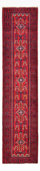 Løber Baluch-tæppe - 416 x 100 cm - rød
