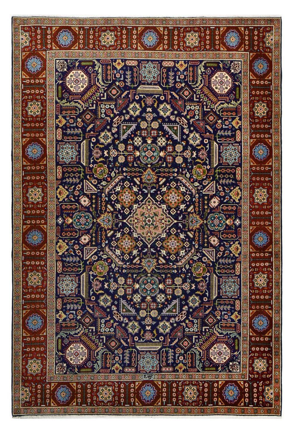 Persisk tæppe - Nomadisk - 298 x 205 cm - vin rød