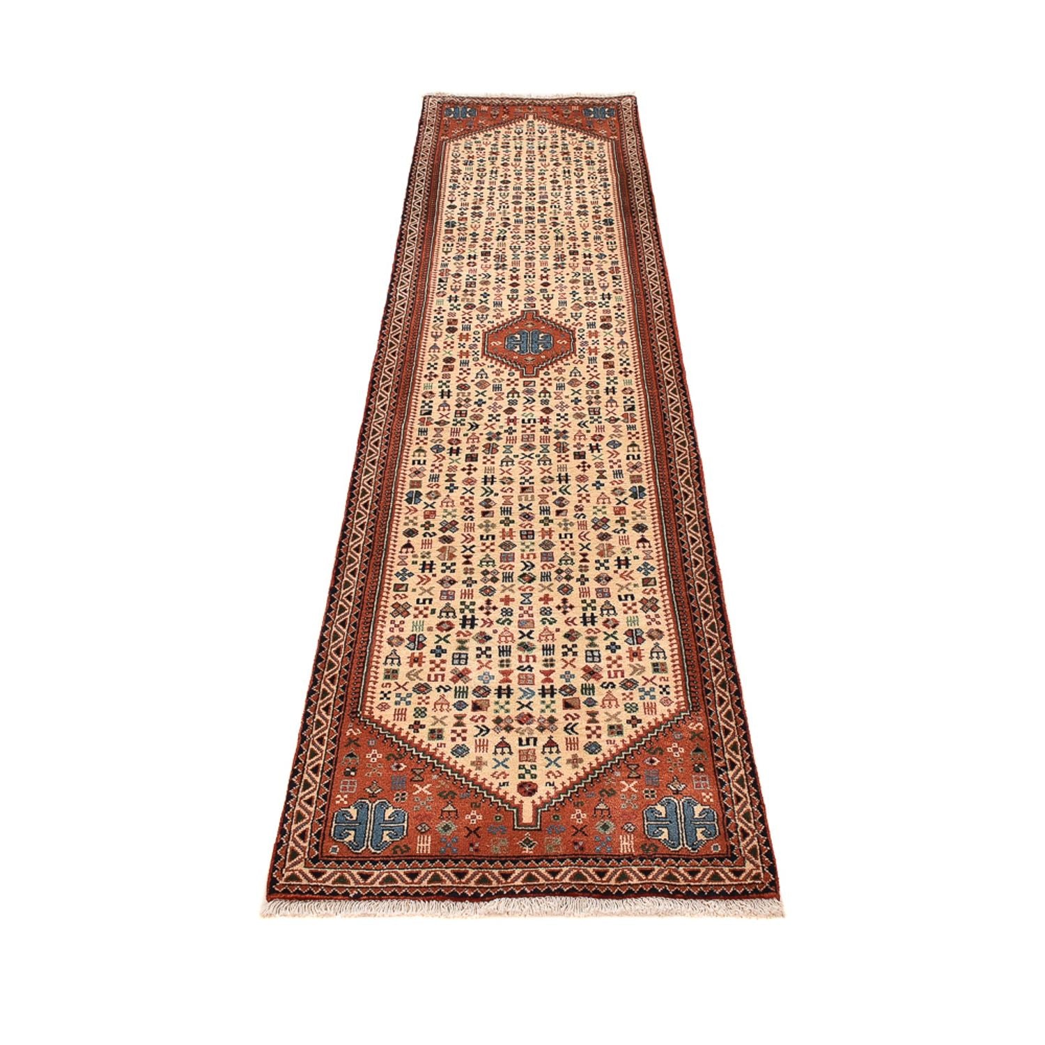 Løber Persisk tæppe - Nomadisk - 292 x 66 cm - beige