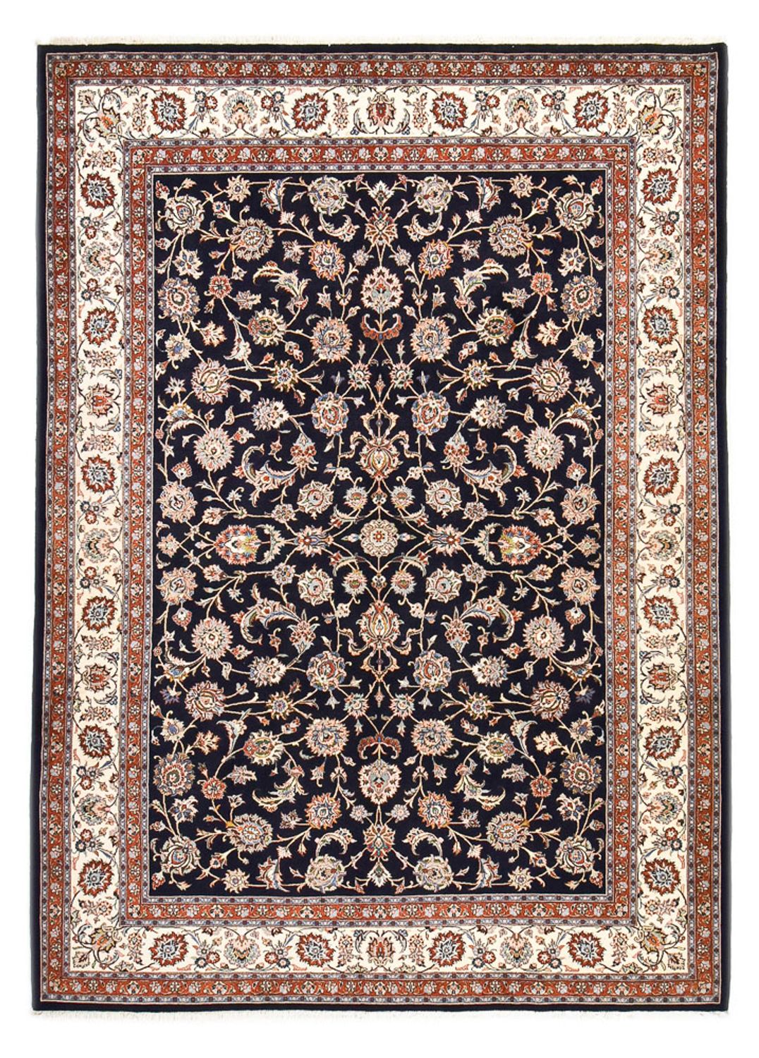 Persisk tæppe - Classic - Royal - 350 x 254 cm - mørkeblå