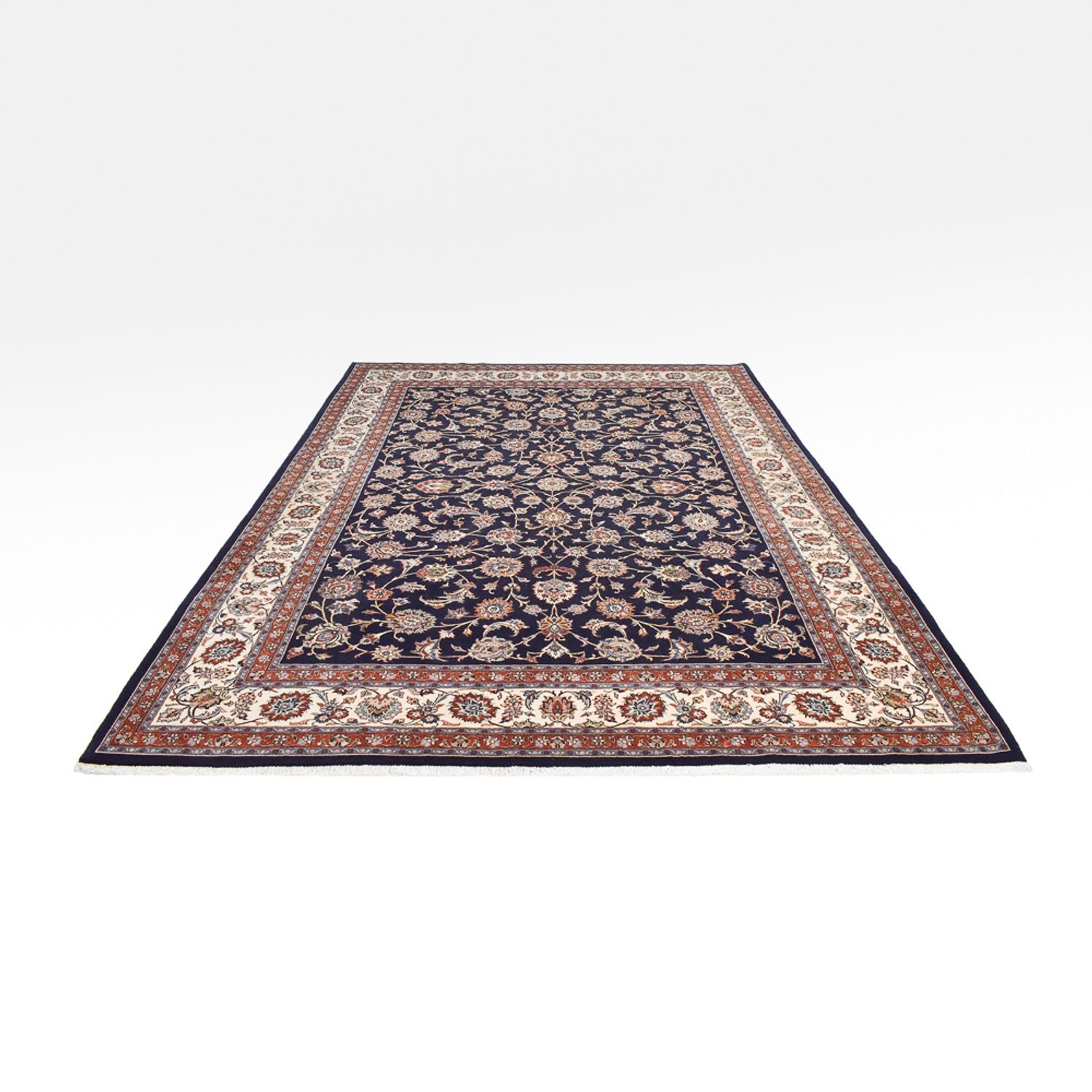 Persisk tæppe - Classic - Royal - 350 x 254 cm - mørkeblå