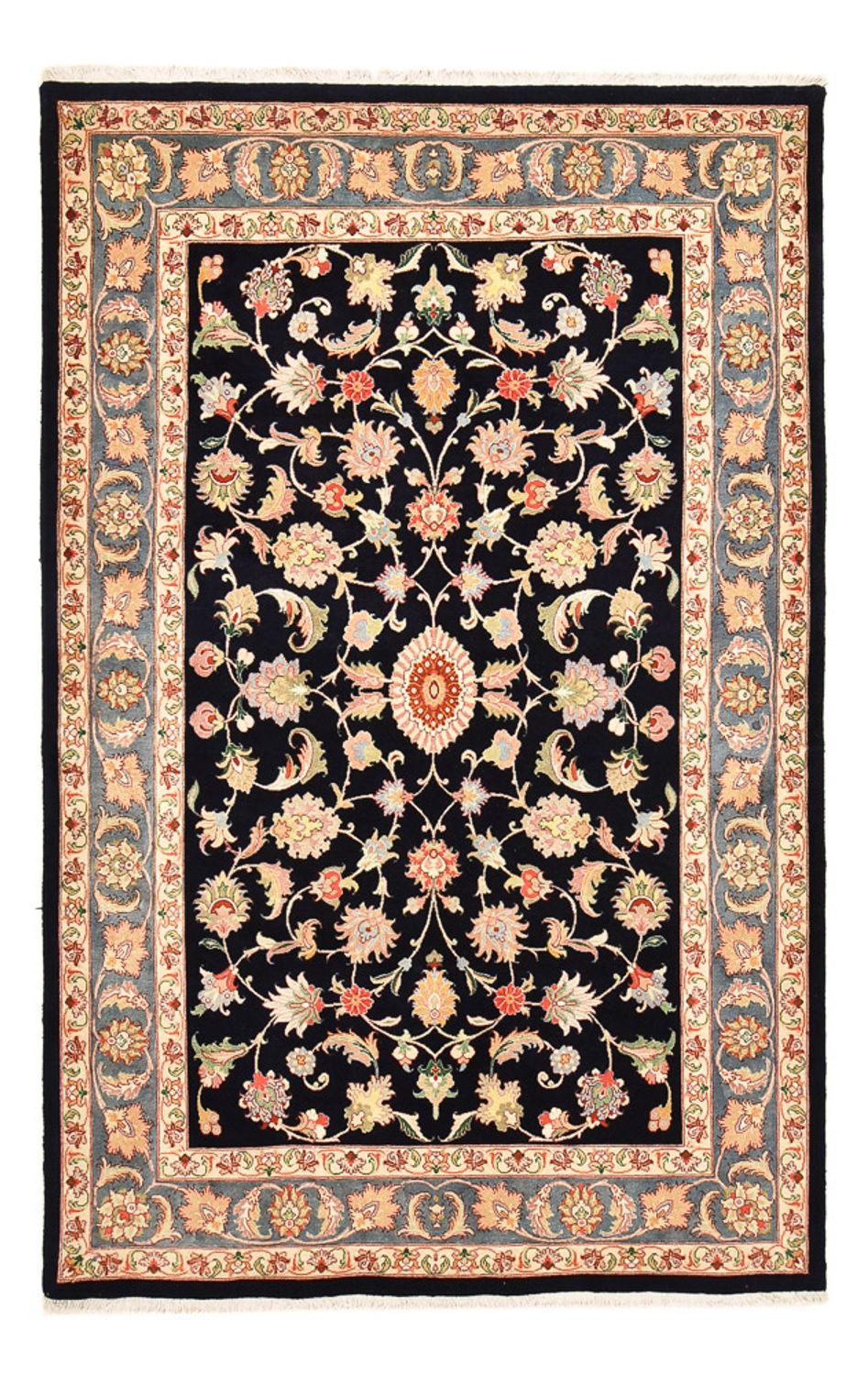 Persisk tæppe - Bijar - 269 x 166 cm - mørkeblå