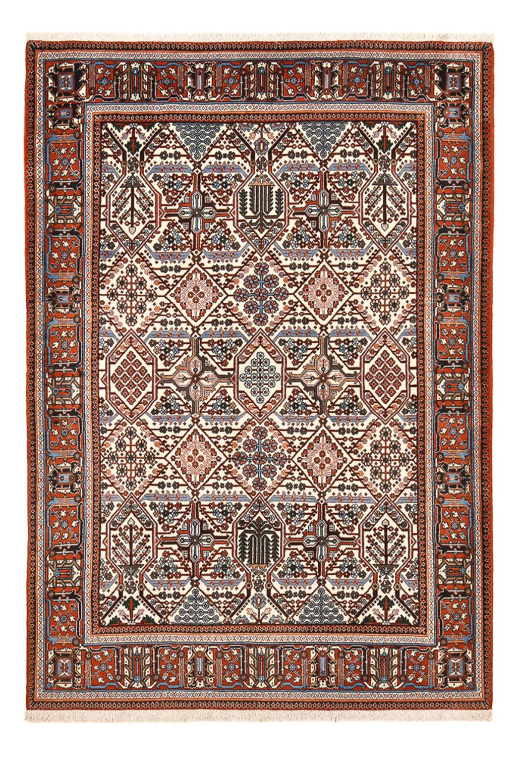 Persisk tæppe - Nomadisk - 240 x 165 cm - creme
