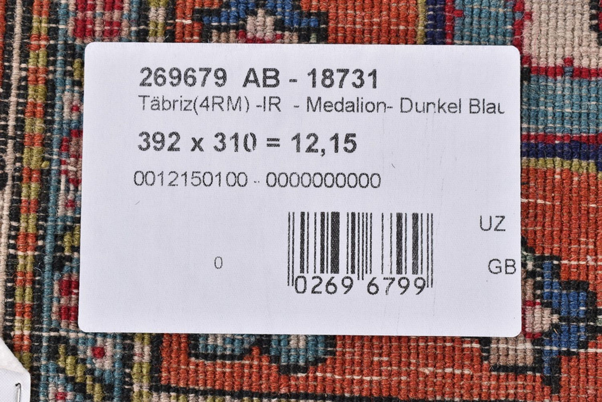 Persisk tæppe - Tabriz - Royal - 392 x 310 cm - rust