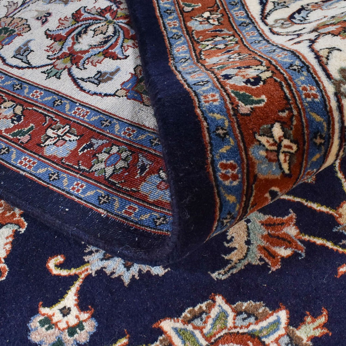 Persisk tæppe - Classic - Royal - 338 x 243 cm - mørkeblå