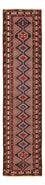 Løber Persisk tæppe - Nomadisk - 388 x 92 cm - bordeaux rød