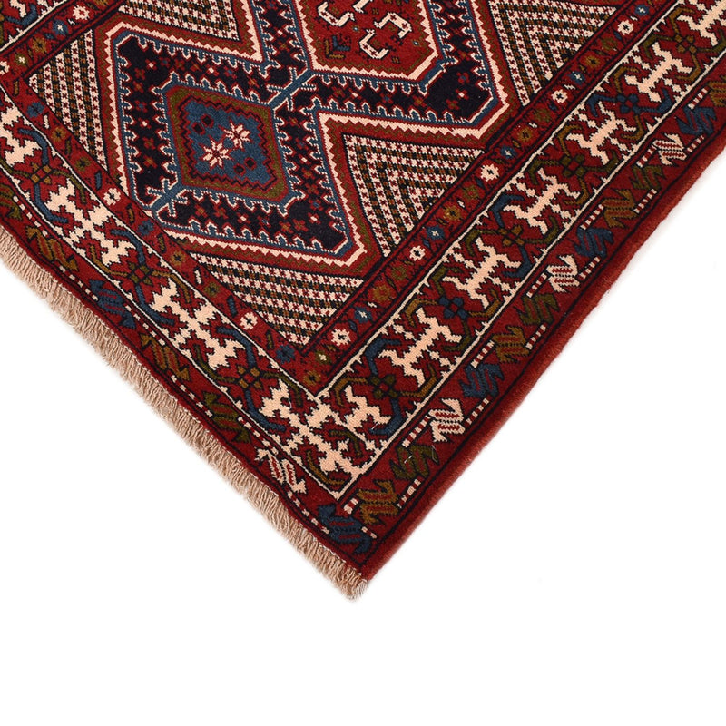 Løber Persisk tæppe - Nomadisk - 388 x 92 cm - bordeaux rød