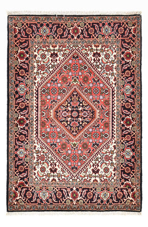 Persisk tæppe - Bijar - 132 x 83 cm - lysrød