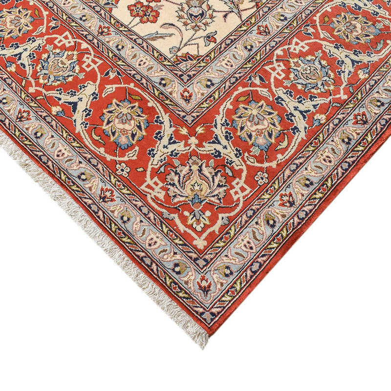 Persisk tæppe - Isfahan - Premium - 367 x 253 cm - lys beige