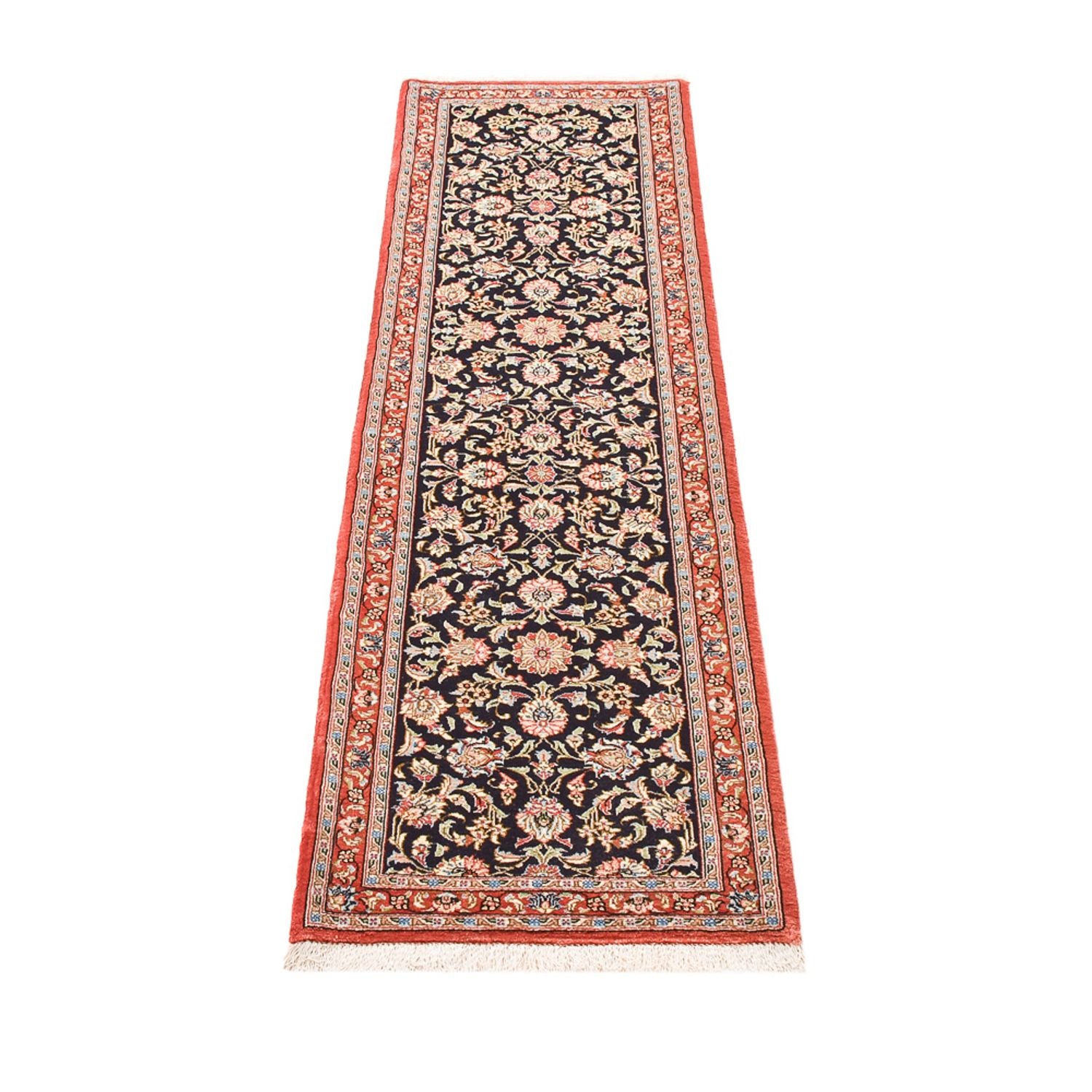 Løber Persisk tæppe - Ghom - Royal - 197 x 54 cm - mørk beige