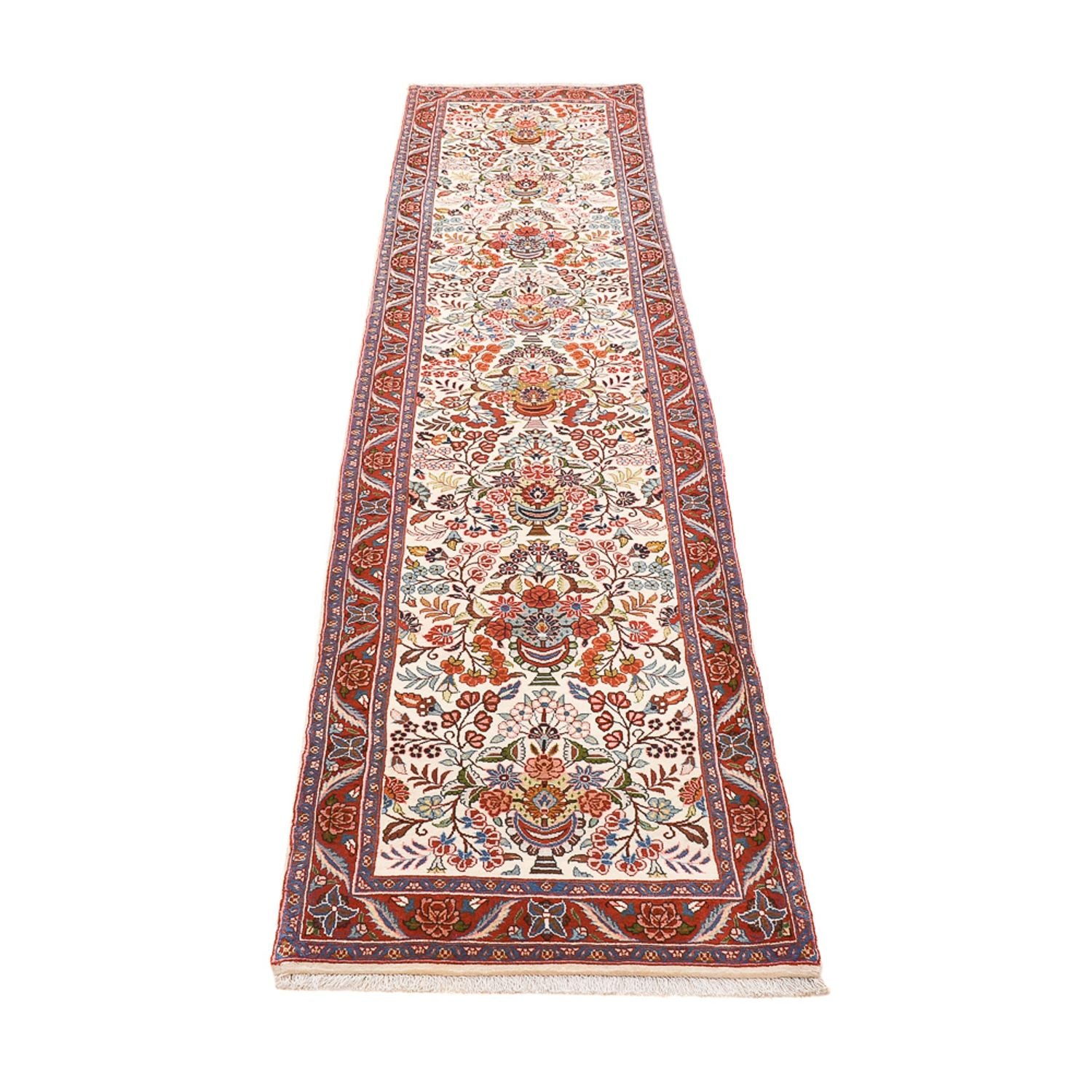 Løber Persisk tæppe - Bijar - 313 x 75 cm - beige