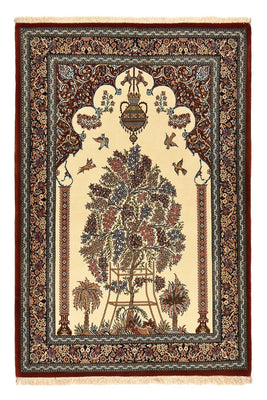 Persisk tæppe - Ghom - Royal - 200 x 136 cm - lys beige