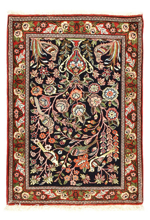 Persisk tæppe - Ghom - 79 x 55 cm - flerfarvet