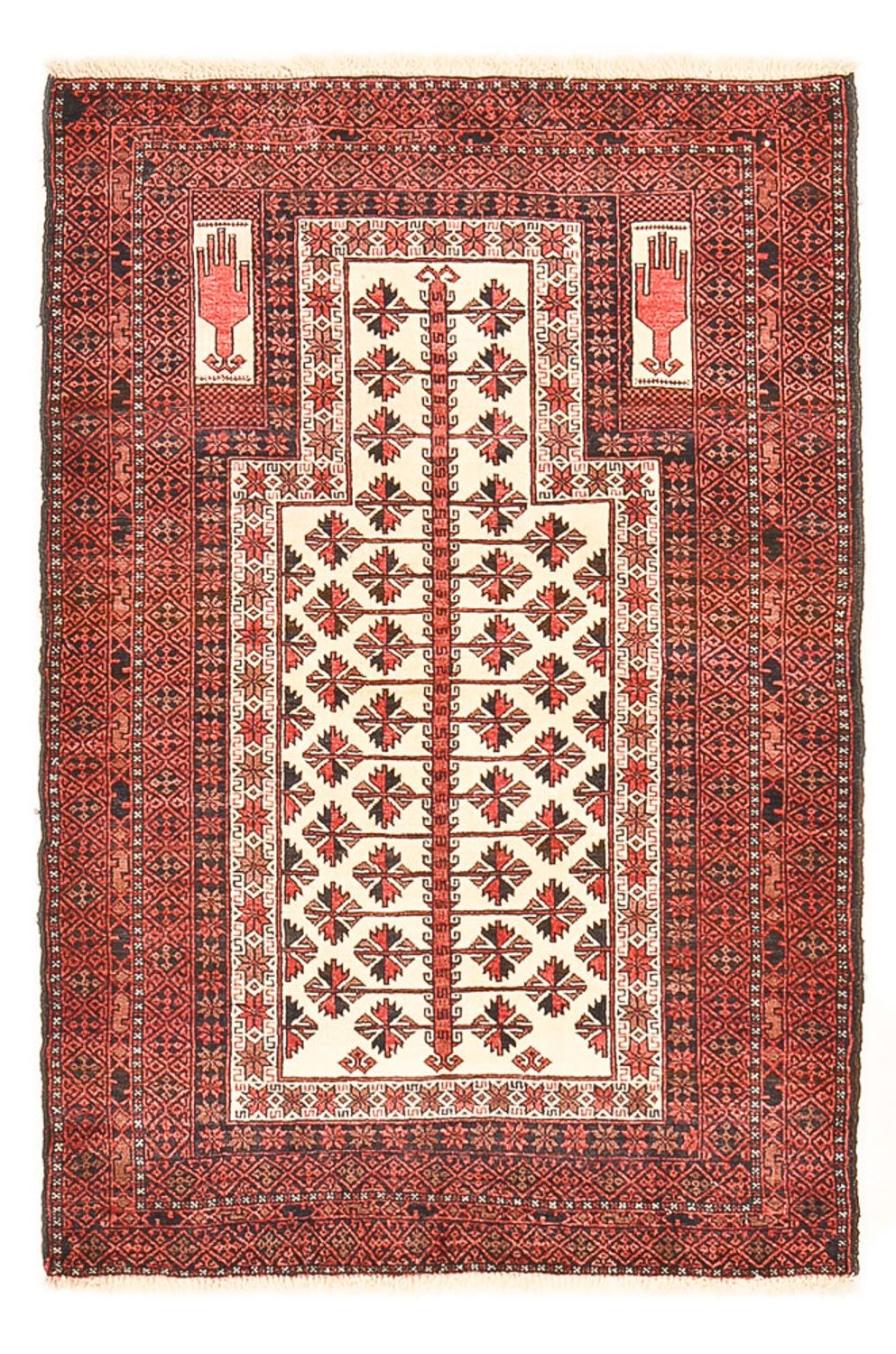 Baluch-tæppe - 139 x 92 cm - flerfarvet