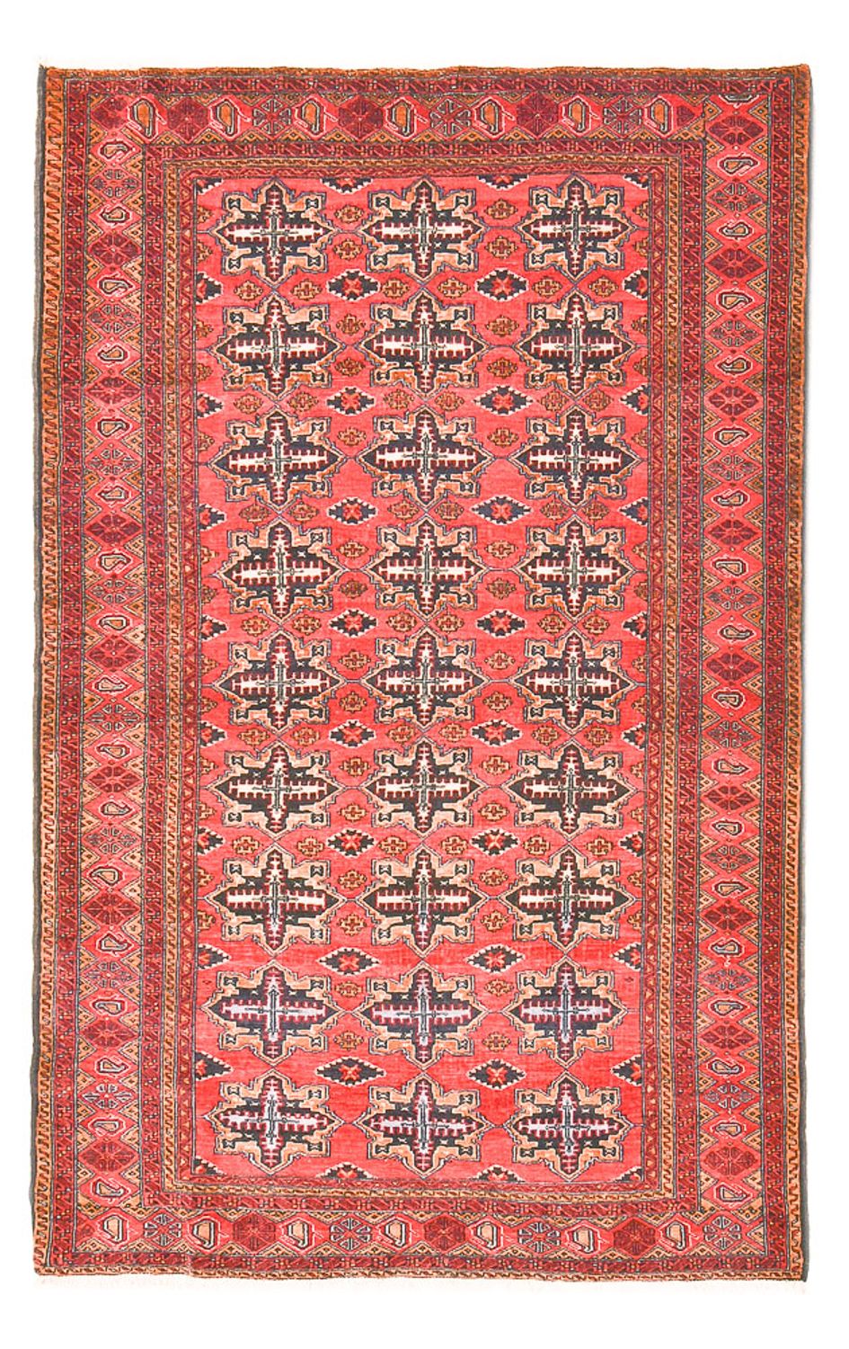 Baluch-tæppe - 207 x 132 cm - lysrød