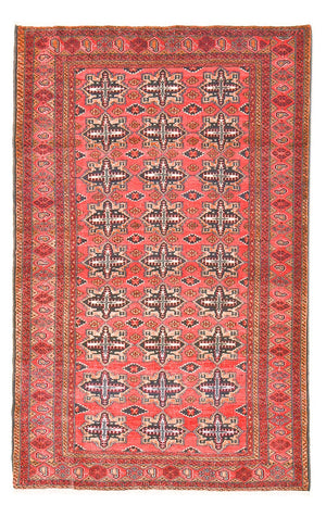 Baluch-tæppe - 207 x 132 cm - lysrød