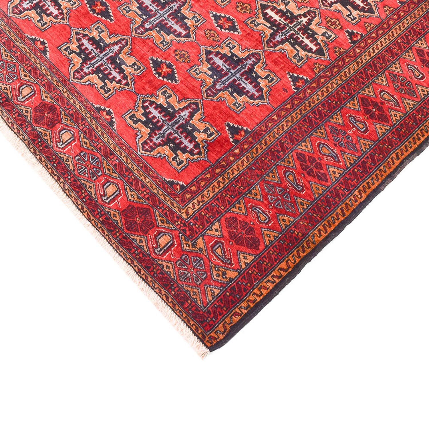 Baluch-tæppe - 207 x 132 cm - lysrød
