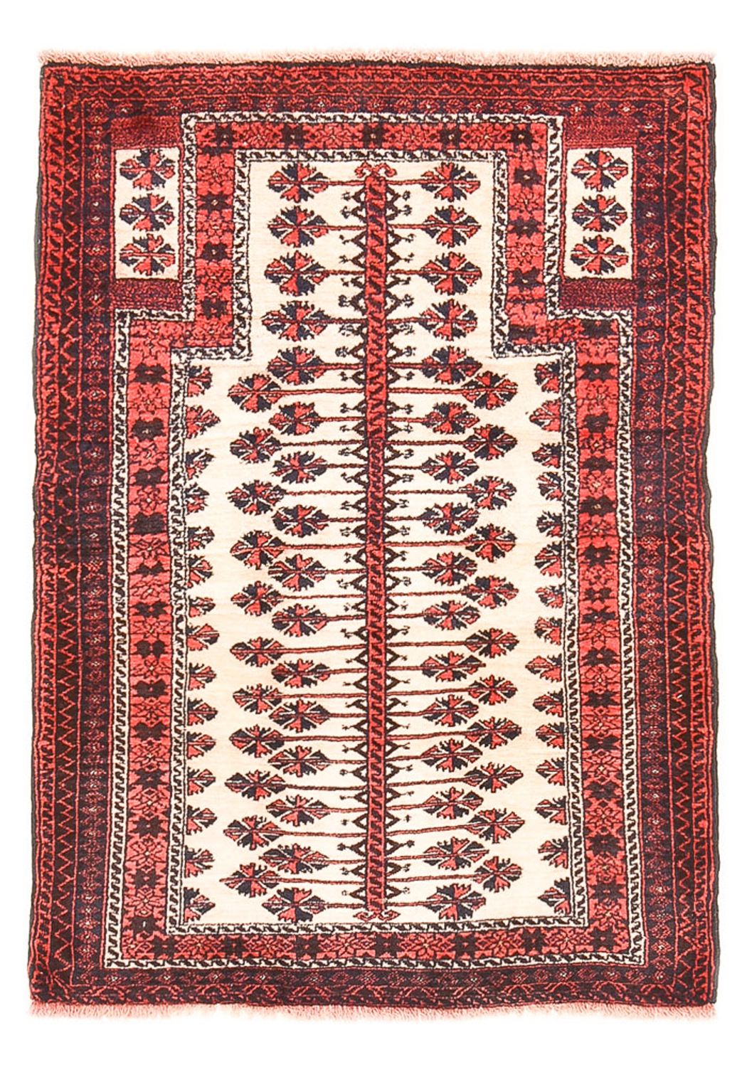 Baluch-tæppe - 133 x 97 cm - flerfarvet