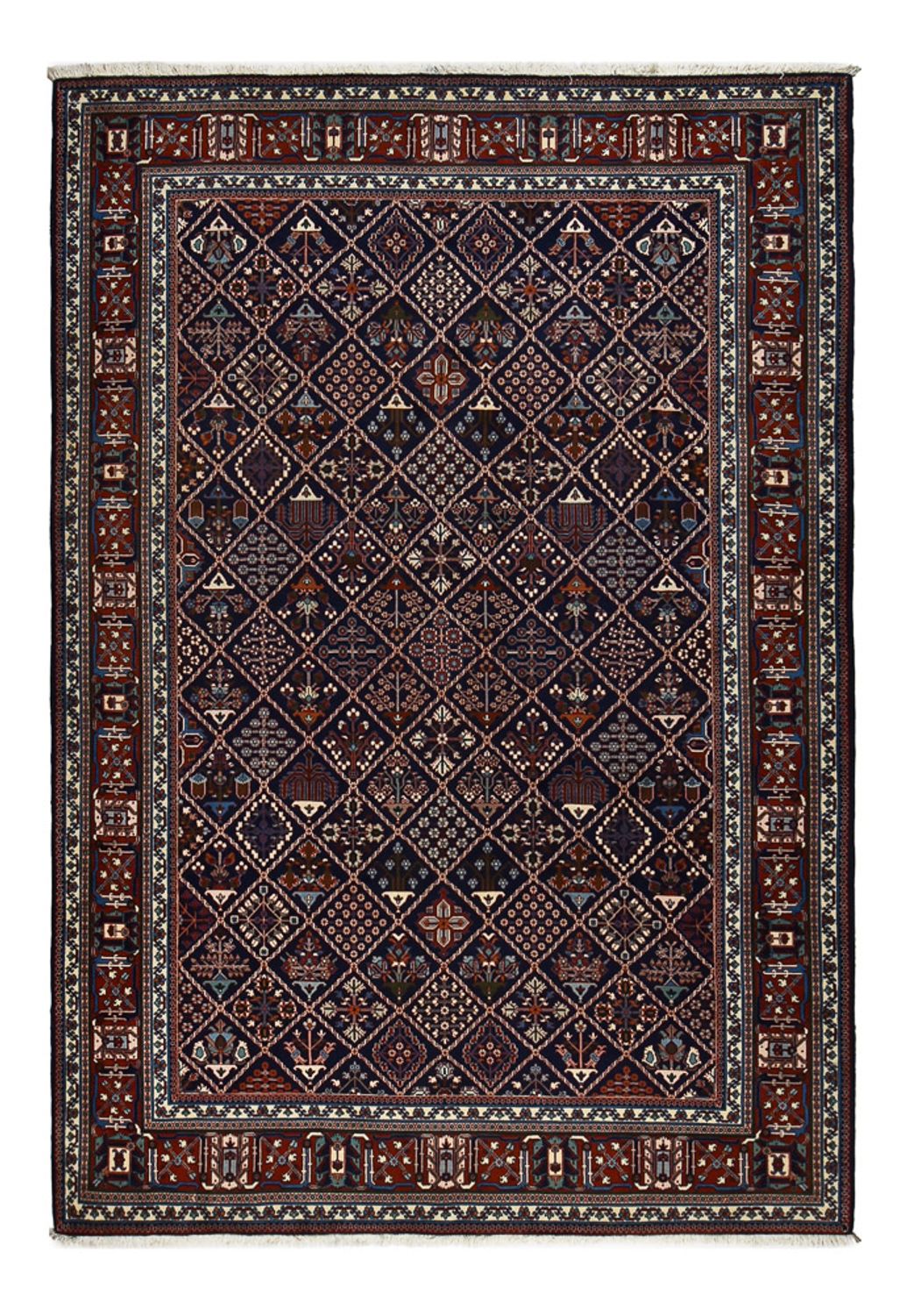 Persisk tæppe - Nomadisk - 293 x 203 cm - vin rød