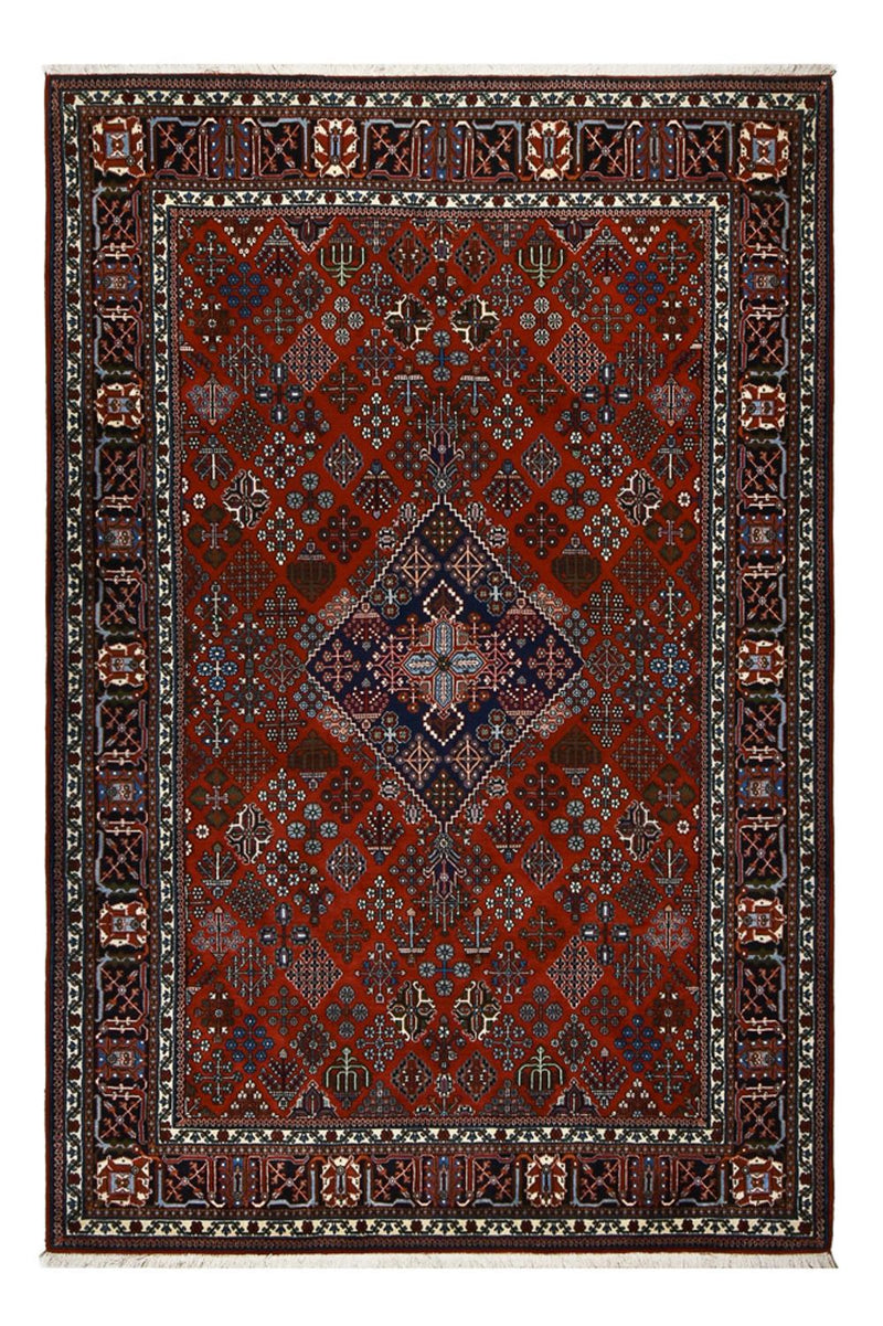 Persisk tæppe - Nomadisk - 302 x 203 cm - mørkerød
