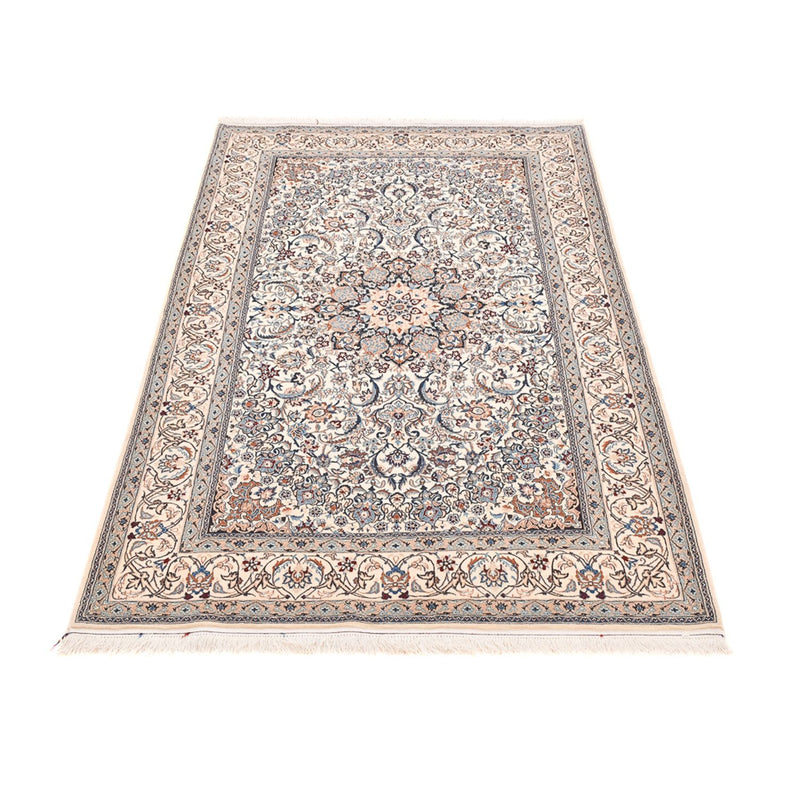 Persisk tæppe - Nain - Premium - 208 x 124 cm - lys beige