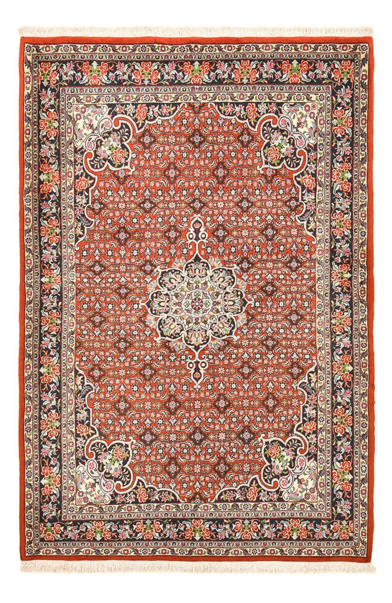 Persisk tæppe - Bijar - 217 x 142 cm - lysrød