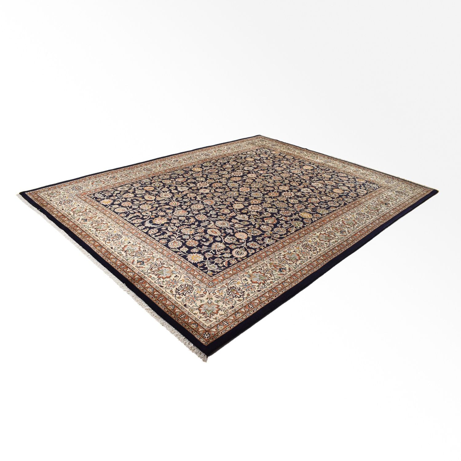 Persisk tæppe - Classic - Royal - 396 x 300 cm - mørkeblå