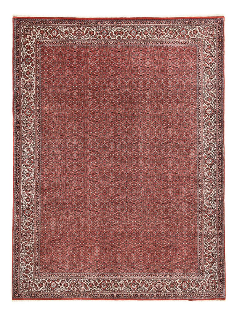 Persisk tæppe - Bijar - 392 x 300 cm - bordeaux rød