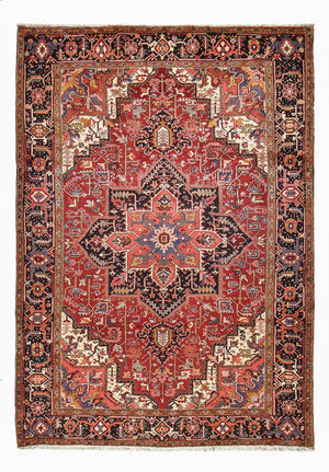 Persisk tæppe - Nomadisk - 347 x 253 cm - rød