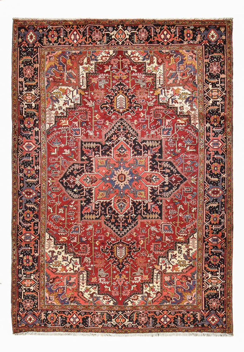 Persisk tæppe - Nomadisk - 347 x 253 cm - rød