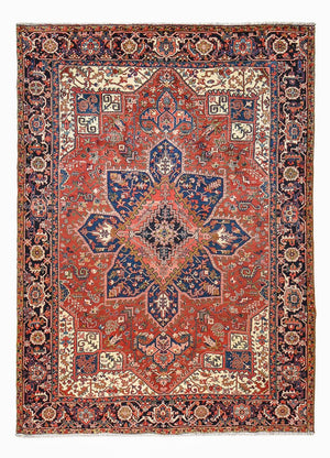 Persisk tæppe - Nomadisk - 342 x 251 cm - rød
