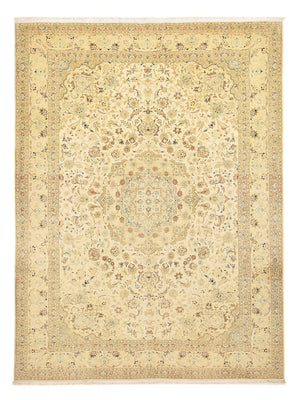 Persisk tæppe - Tabriz - Royal - 342 x 252 cm - lys beige