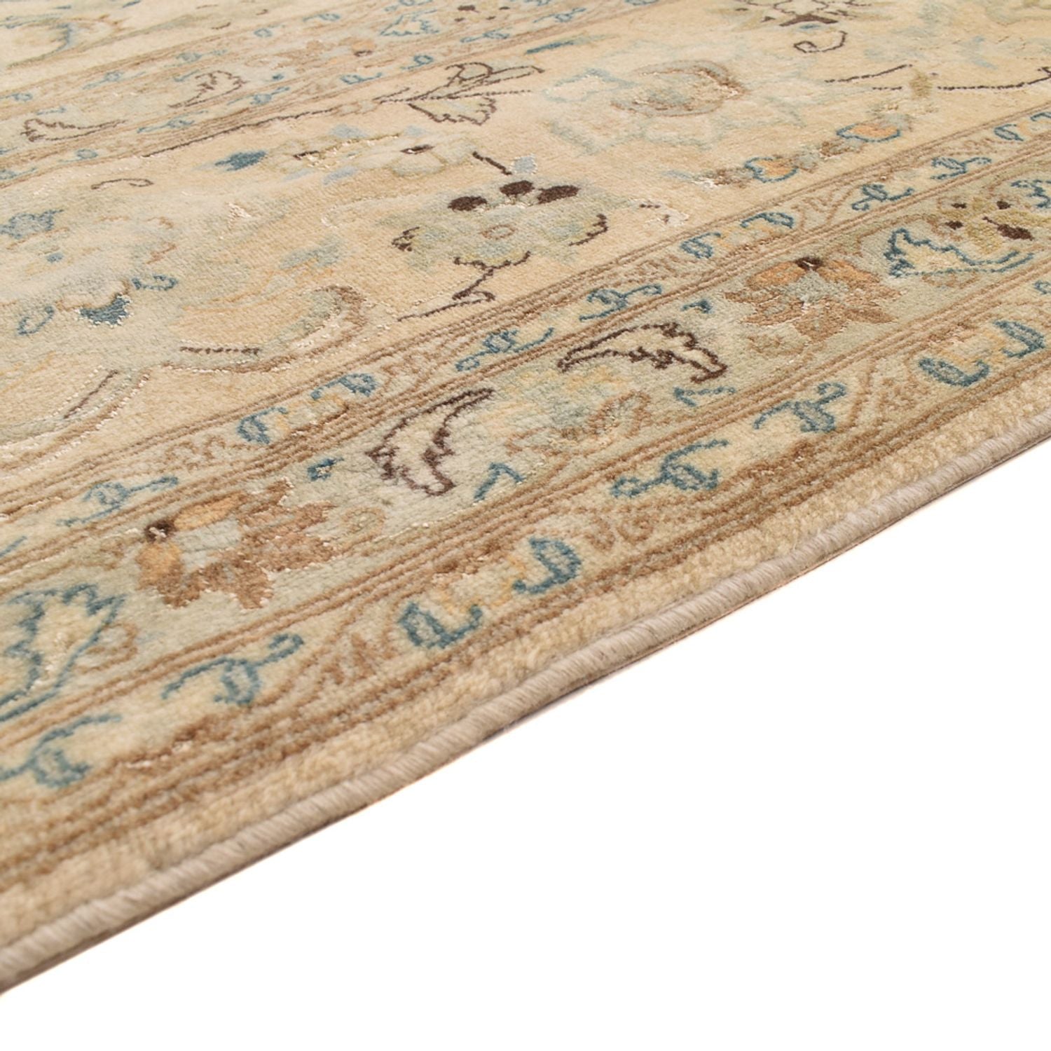 Persisk tæppe - Tabriz - Royal - 342 x 252 cm - lys beige