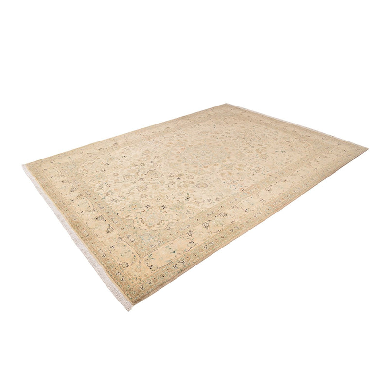 Persisk tæppe - Tabriz - Royal - 342 x 252 cm - lys beige