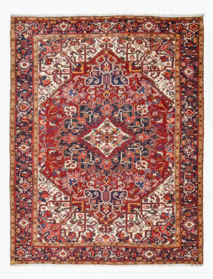 Persisk tæppe - Nomadisk - 344 x 257 cm - rød