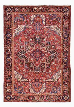 Persisk tæppe - Nomadisk - 341 x 238 cm - rød