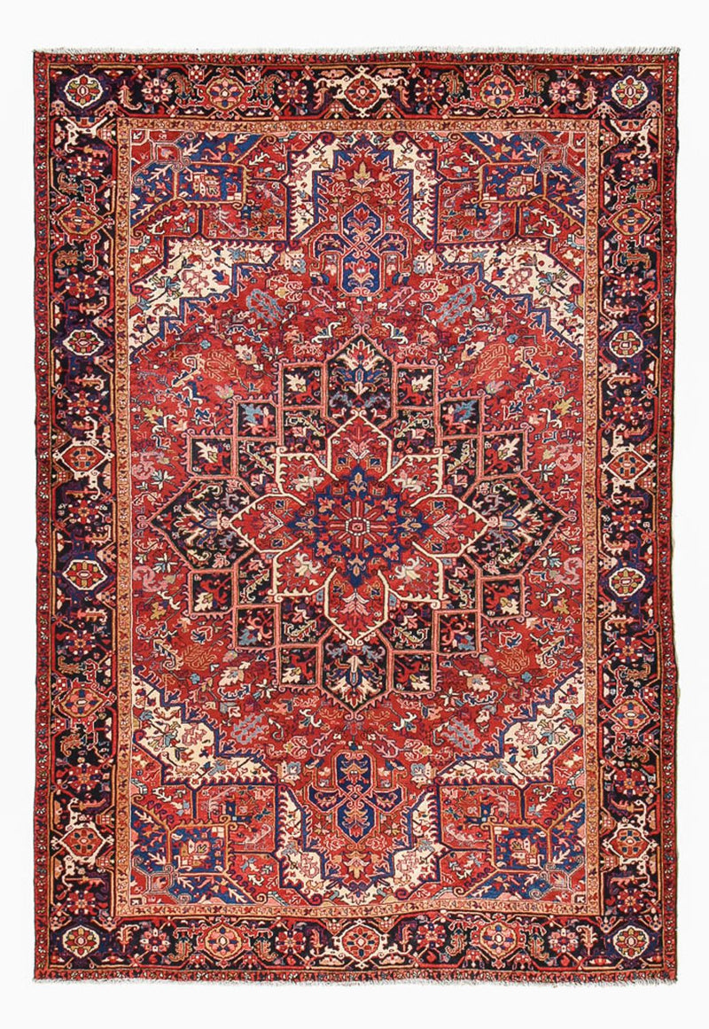Persisk tæppe - Nomadisk - 341 x 238 cm - rød