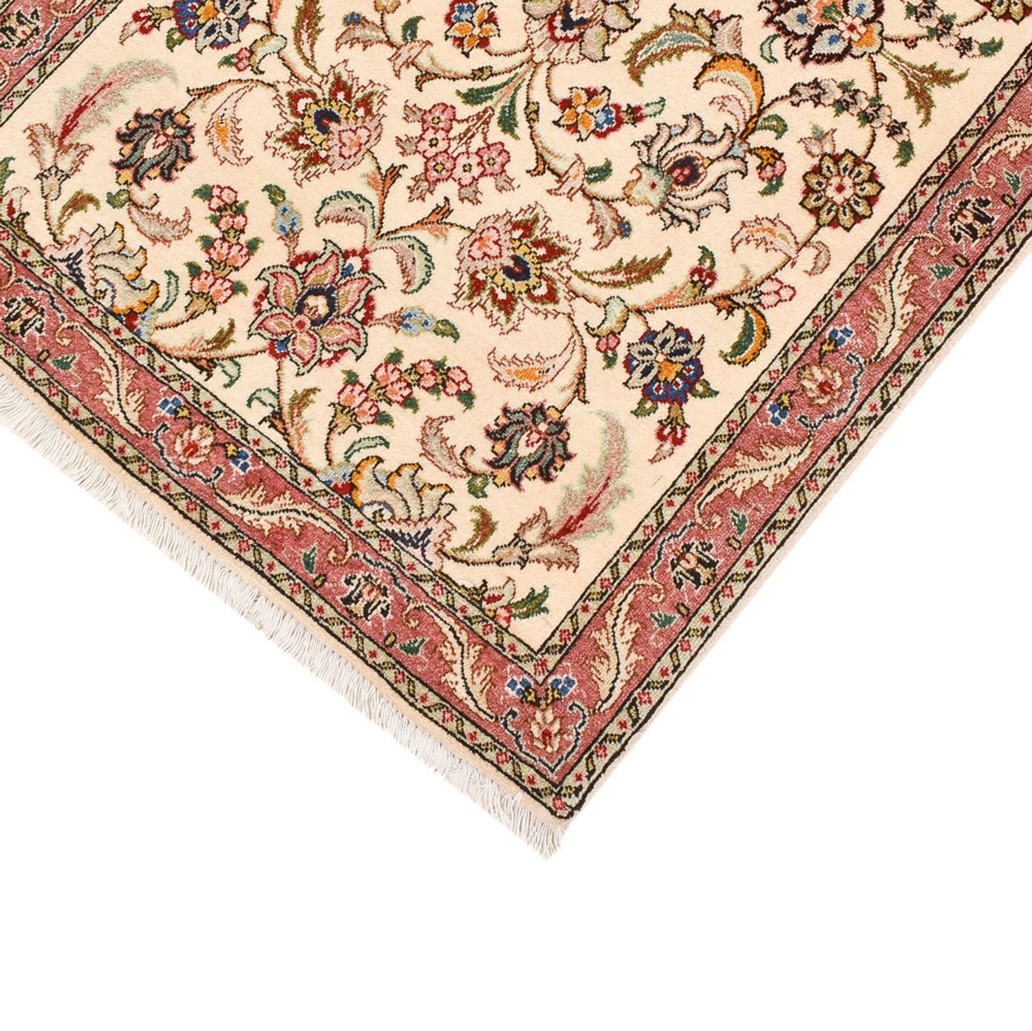 Løber Persisk tæppe - Tabriz - Royal - 286 x 70 cm - beige
