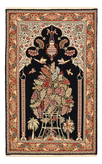 Persisk tæppe - Ghom - Royal - 218 x 135 cm - mørkeblå