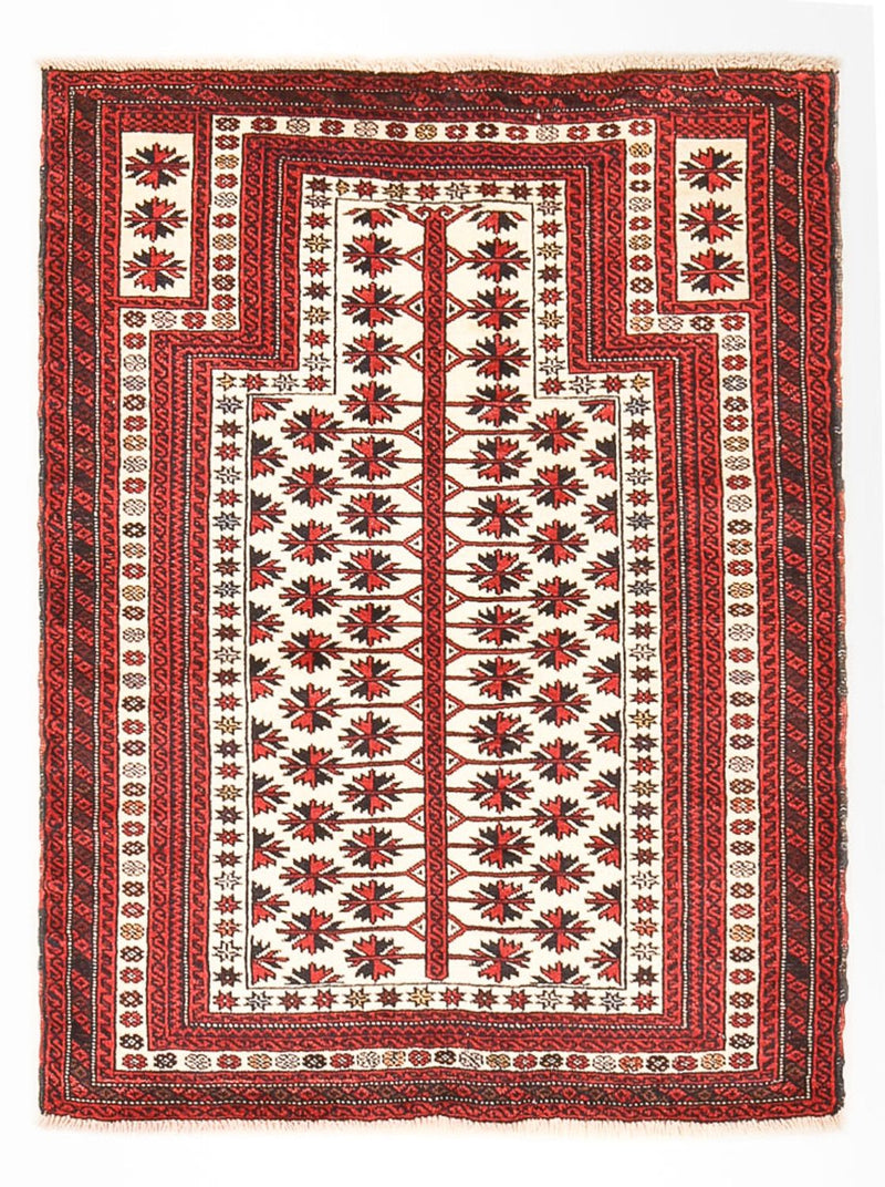 Baluch-tæppe - 128 x 100 cm - flerfarvet