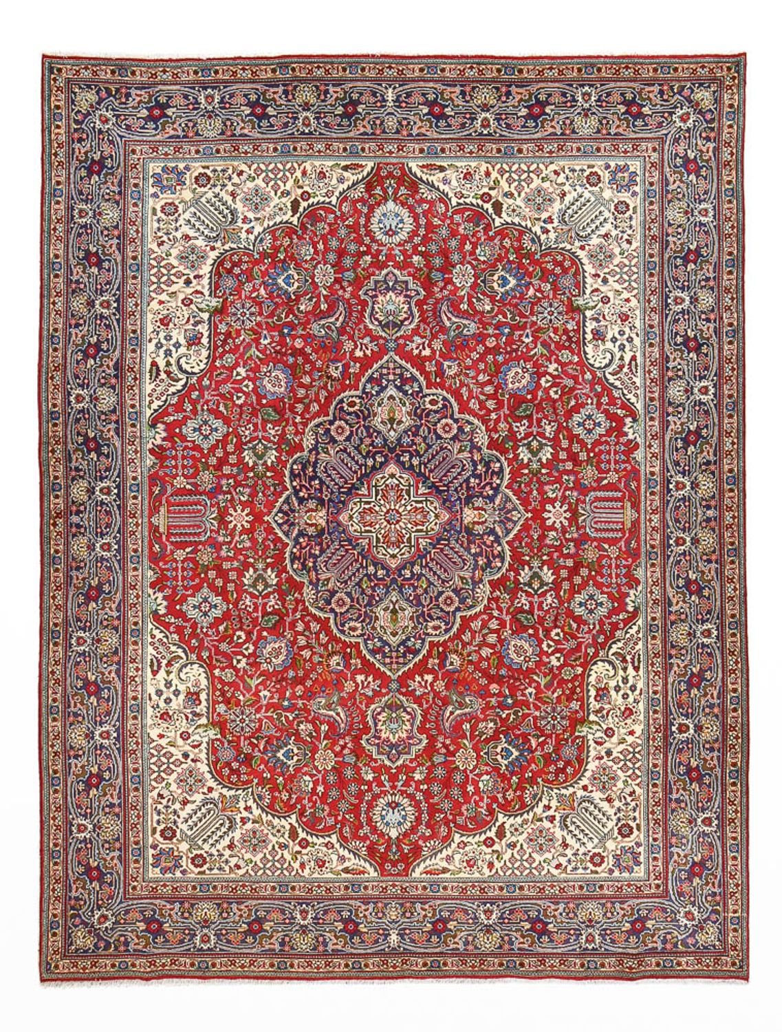 Persisk tæppe - Tabriz - Royal - 396 x 298 cm - rød