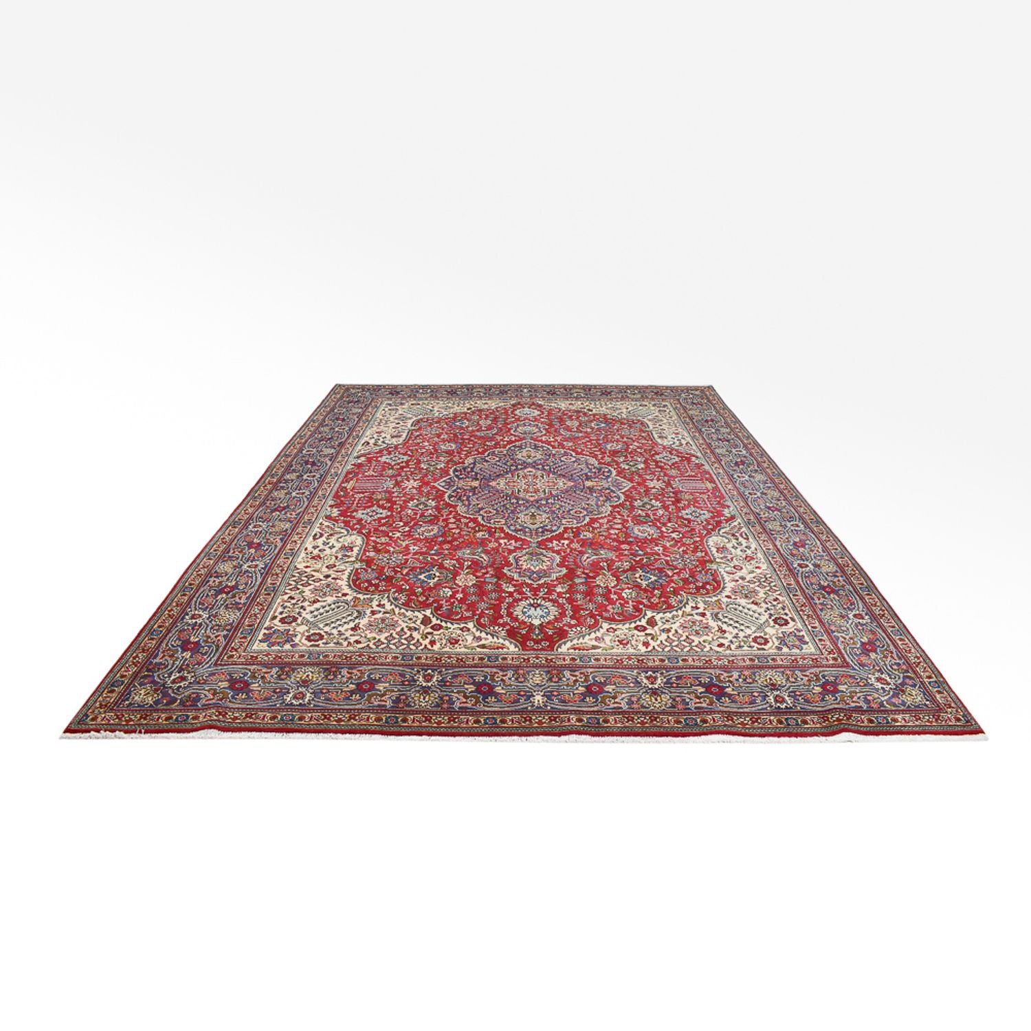 Persisk tæppe - Tabriz - Royal - 396 x 298 cm - rød