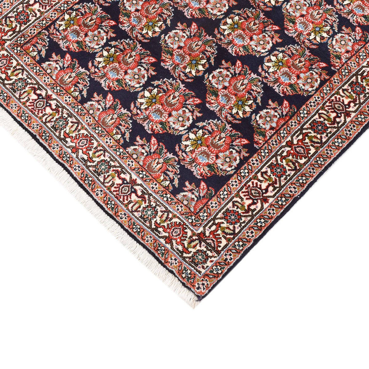 Løber Persisk tæppe - Bijar - 200 x 70 cm - mørkeblå