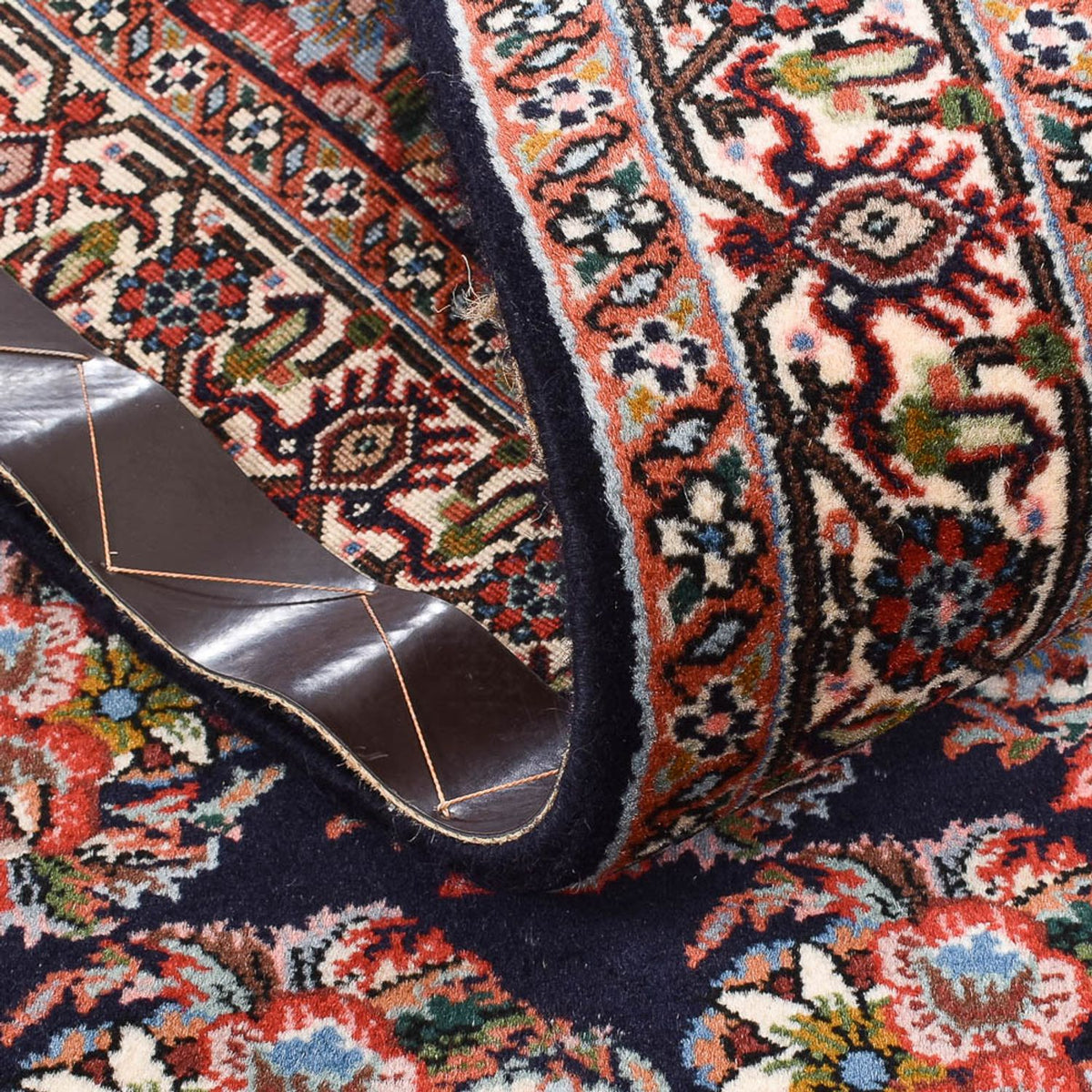 Løber Persisk tæppe - Bijar - 200 x 70 cm - mørkeblå