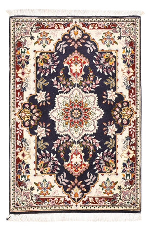 Persisk tæppe - Tabriz - Royal - 90 x 60 cm - mørkeblå